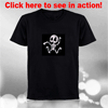  Sound Activated EL-Light Shirt for Parties (Dancing Skeleton) 