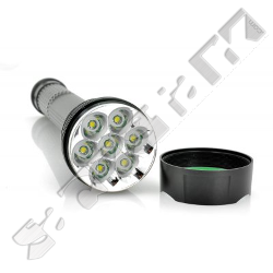  FlashMax 5600XML Ultrastarke 7 x CREE XML T6 LED Taschenlampe, 5600 Lumen, wasserdicht mit Ladegerät 
