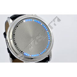  The Abyss Stahl - Japanische Armbanduhr mit blauem LED Touchscreen 