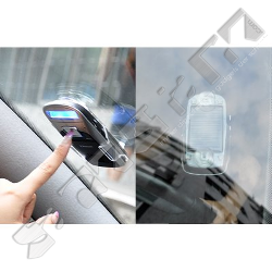  Hands Free Bluetooth Car Kit - Solar Powered, Caller ID Display, FM Transmitter 