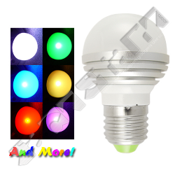  LED diffused Color Changing Light Bulb with Remote 