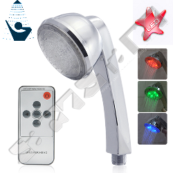  LED Color Changing Shower Head with Remote Control 