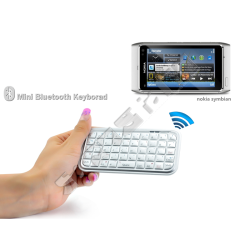  Mini Bluetooth Keyboard for Smartphones (silver) 