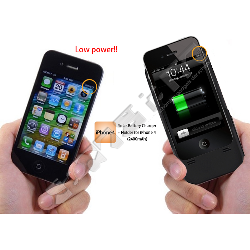  iPhone 4-Hülle mit integrierten Solar-Zellen (2400mAh) 