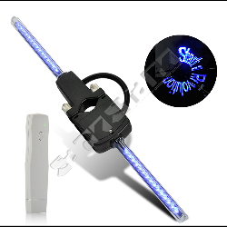  LED Speichen-Leuchte für Fahrräder, mit blauen LEDs zum Darstellen beliebiger Laufschriften 